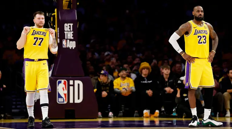 Reacción de Luka Dončić tras su debut junto a LeBron James en los Lakers