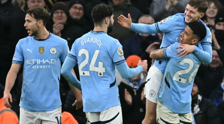 Manchester City celebra gol vs Newcastle United