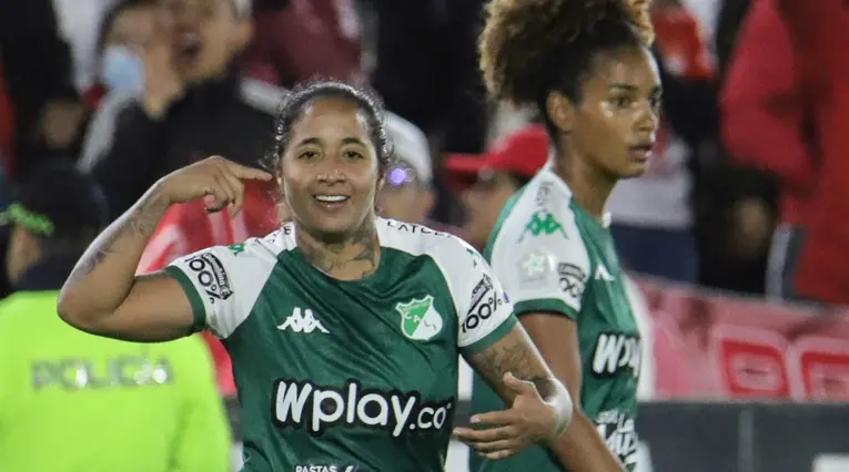 Manuela Paví con el Deportivo Cali en el 2024