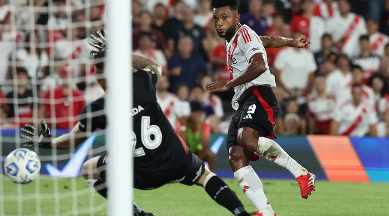 Miguel Ángel Borja marcó gol con River Plate