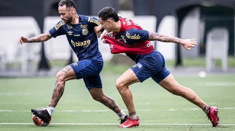 Neymar en Santos de Brasil