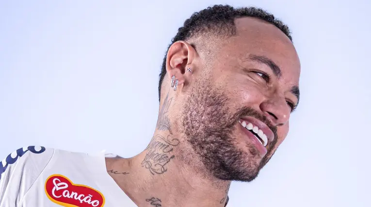Neymar con Santos