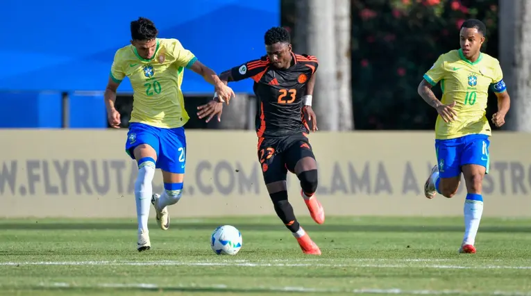 Neyser Villareal goleador vs Brasil con Selección Colombia Sub-20