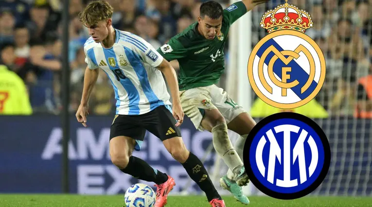 Nico Paz en la mira de Real Madrid e Inter de Milán 