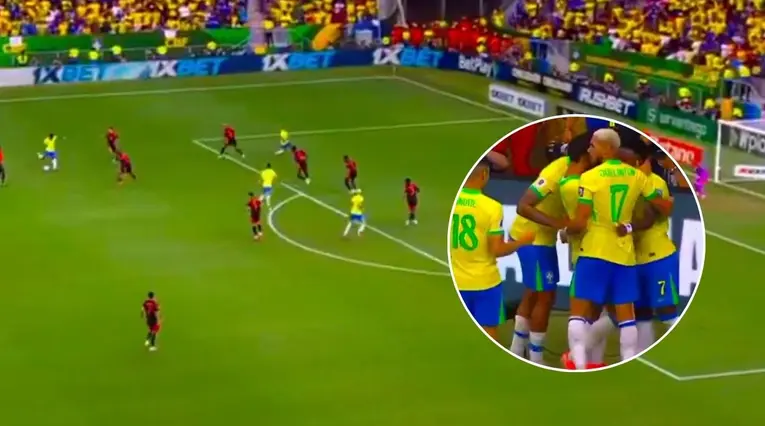 Video del GOL de VINICIUS para el triunfo de Brasil ante Colombia