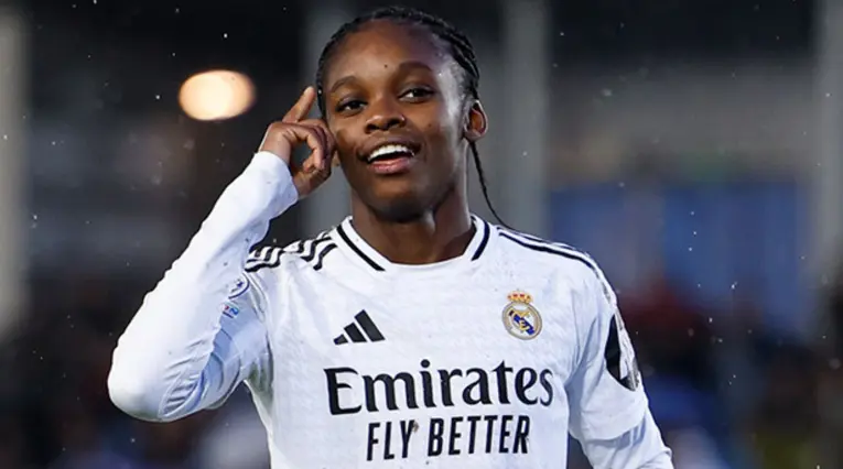 Linda Caicedo con el Real Madrid