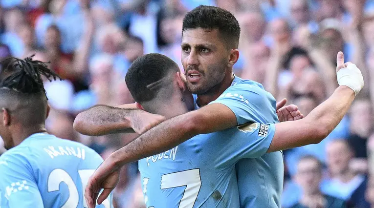 Rodri con el Manchester City
