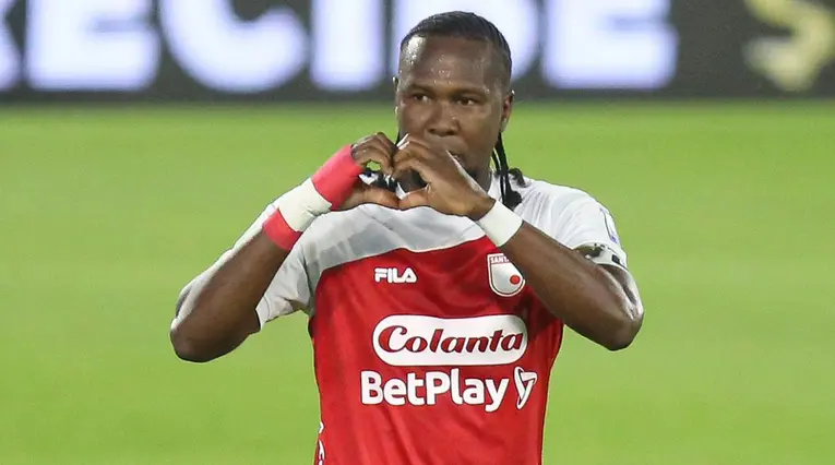 Hugo Rodallega con Santa Fe
