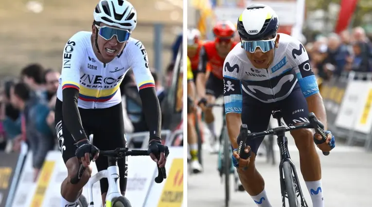Egan Bernal y Nairo Quintana, ciclistas colombianos