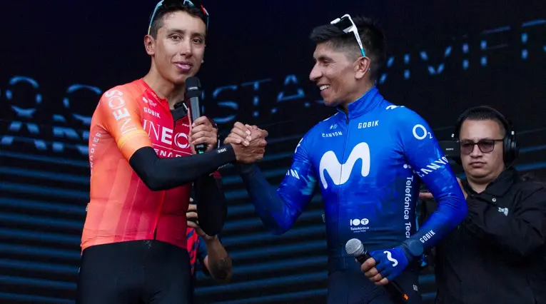 Egan Bernal y Nairo Quintana 