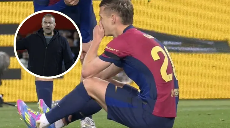 Hansi Flick habló de la lesión de Dani Olmo