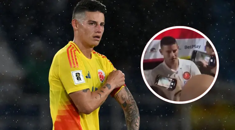 James Rodríguez es insultado por hincha de Junior 
