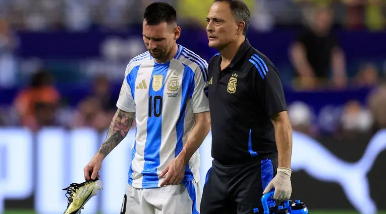Lionel Messi habló de su lesión