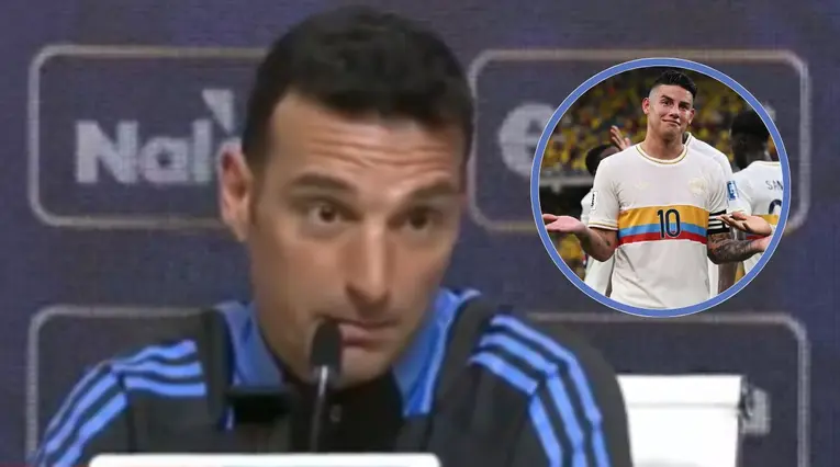 Lionel Scaloni le respondió a James Rodríguez 