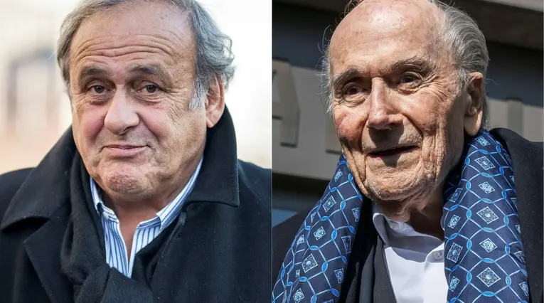 Michel Platini y Sepp Blatter