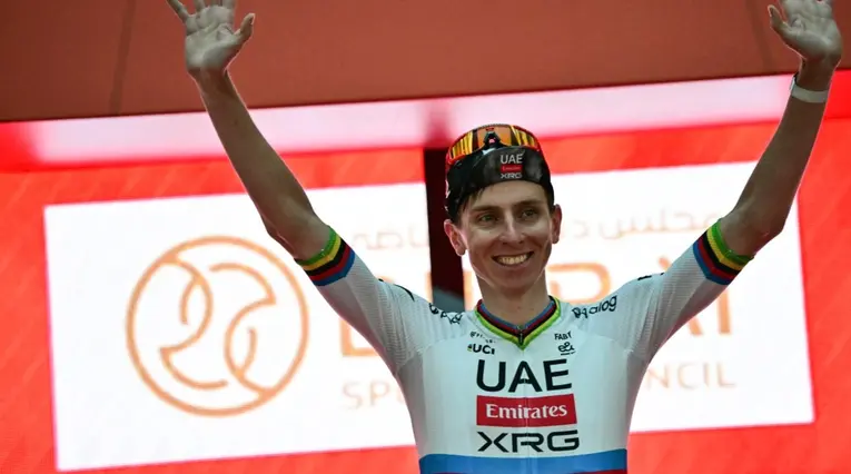 Pogacar en el UAE Tour 2025