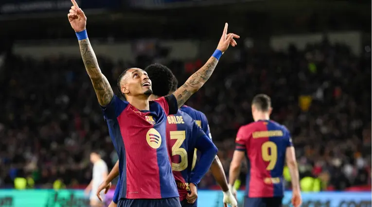 Raphinha declaró a Barcelona campeón de la Champions League