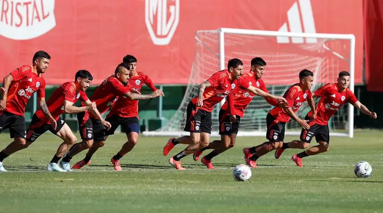 Entrenamiento de la selección de Chile
