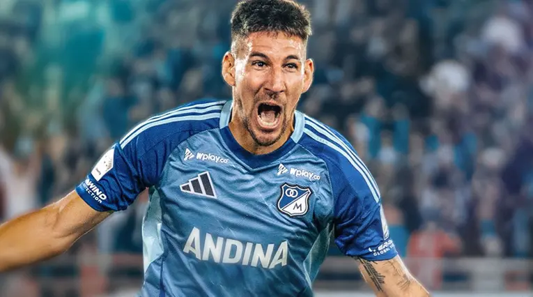 Santiago Giordana celebrando gol
