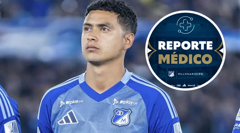 Millonarios reveló reporte médico de Stiven Vega