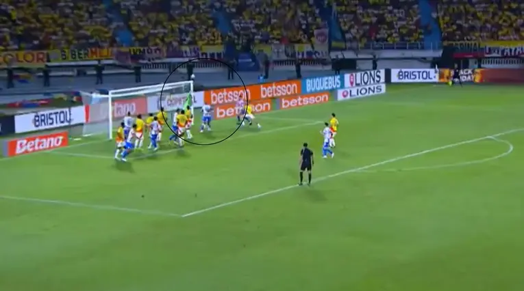 Gol de Paraguay contra Colombia