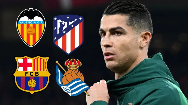 Cristiano Ronaldo y equipos de España