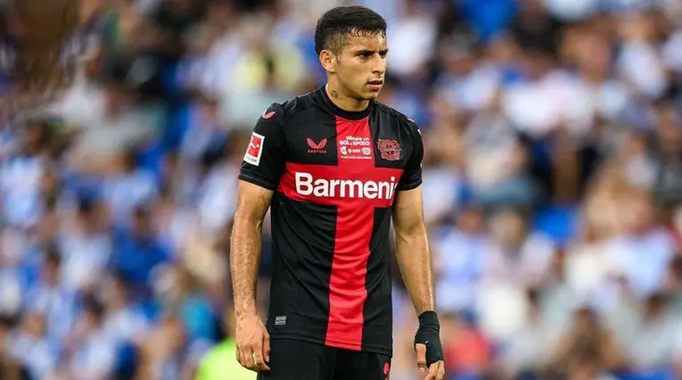 Gustavo Puerta en el Bayer Leverkusen