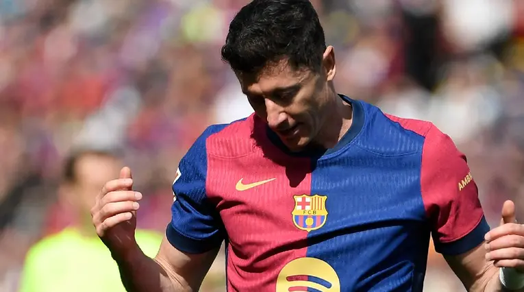 Lewandowski se lesionó en Barcelona