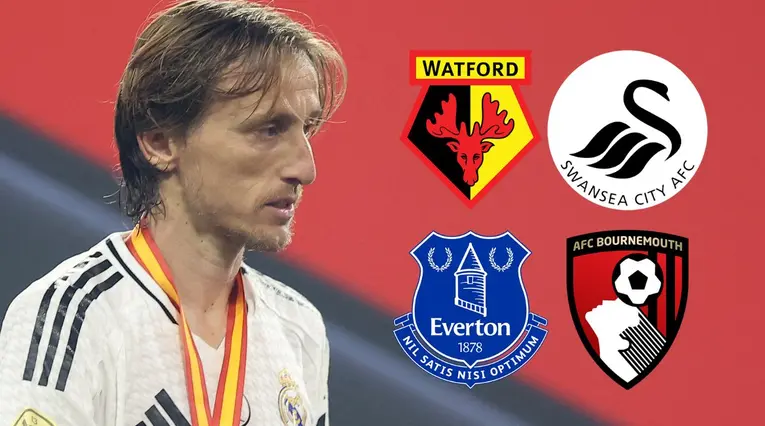 Luka Modric y equipos de Inglaterra