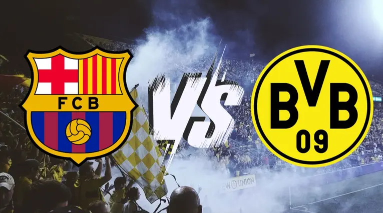 Escudos Barcelona vs Borussia Dortmund