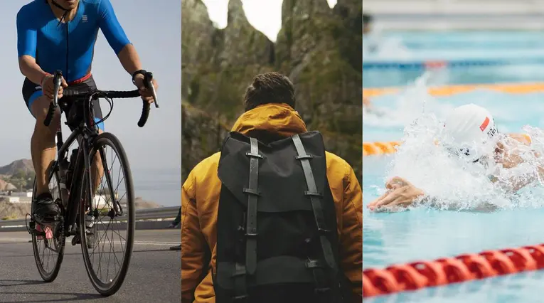 Ciclismo, senderismo y natación