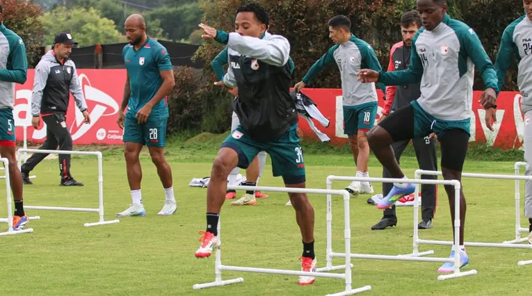 Independiente Santa Fe en el entrenamiento 