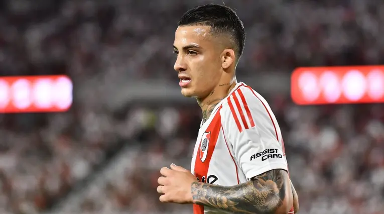 Kevin Castaño en su debut con River Plate