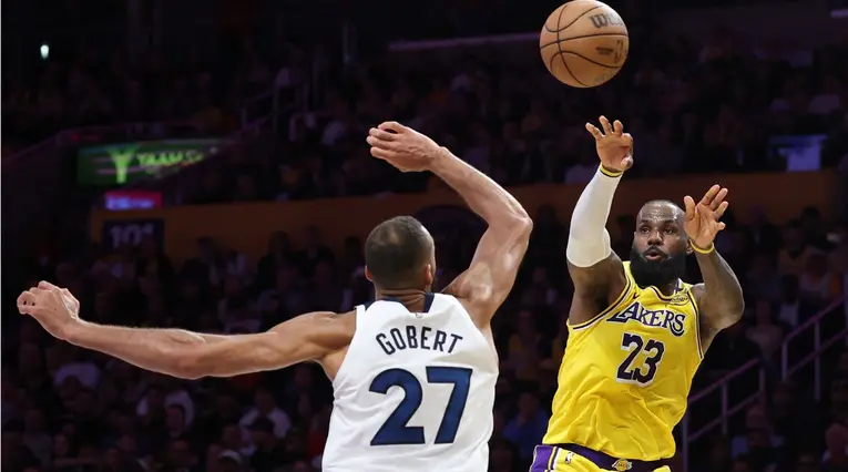 Así reaccionó LeBron James tras la victoria de Lakers frente a Timberwolves en la NBA