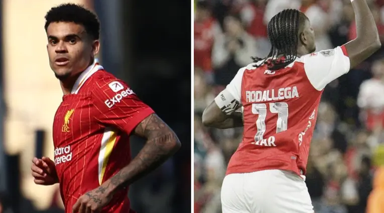 Luis Díaz y Hugo Rodallega en competencia 