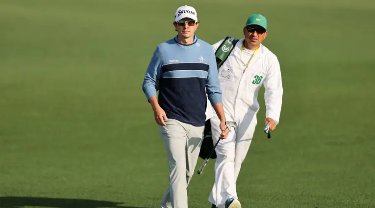 Nicolás Echavarría en el Masters de Augusta 2025