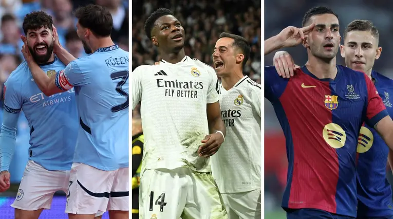 Manchester City, Real Madrid y Barcelona