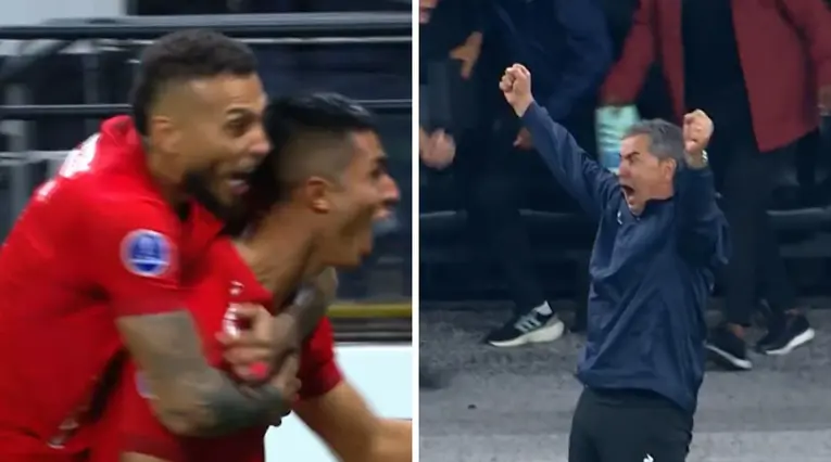Gol de América vs Corinthians en Copa Sudamericana