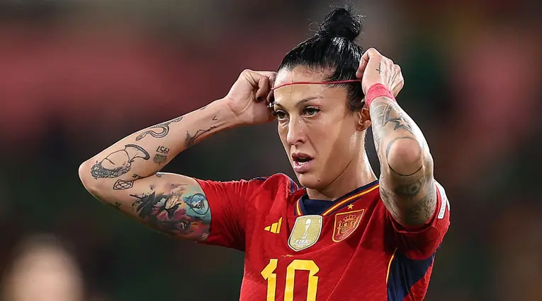 Jennifer Hermoso con la selección de España