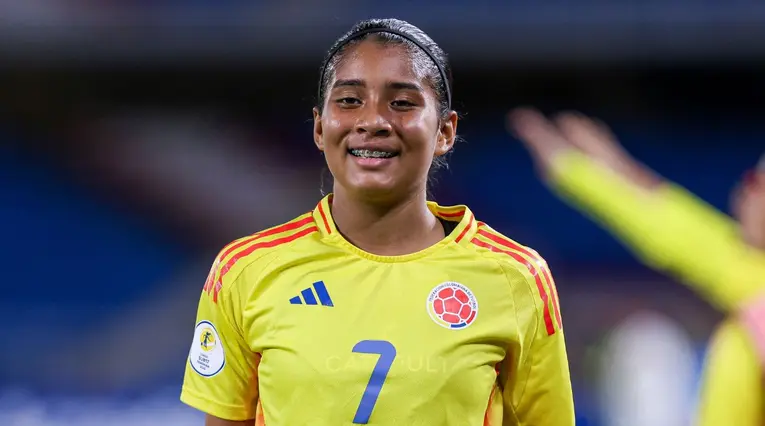 María Alejandra Baldovino con la selección Colombia en el Sudamericano sub-17 femenino 2025