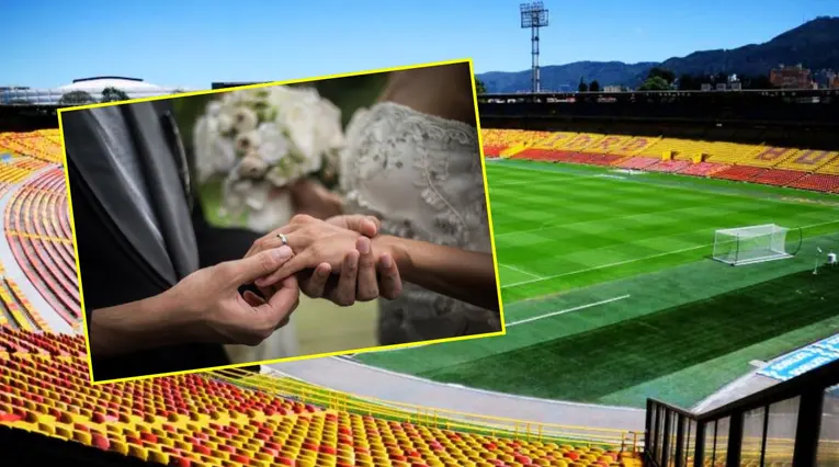 Matrimonio en el estadio El Campín