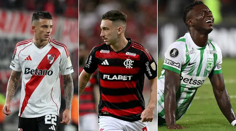 River Plate, Flamengo y Atlético Nacional