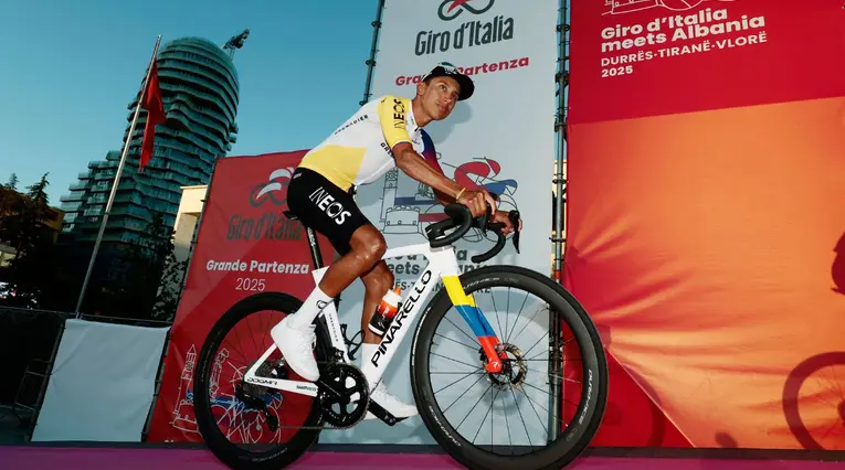 Egan Bernal, figura colombiana en el Giro de Italia