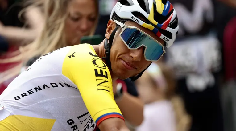 Egan Bernal en la etapa 13 del Giro de Italia 2025