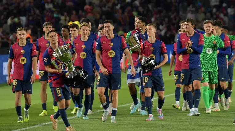 FC Barcelona celebra el título de la Liga de España 2025