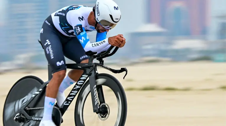 Fernando Gaviria, ciclista colombiano del Movistar Team