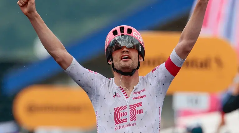 Kasper Asgreen, ganador de la etapa 14 del Giro de Italia