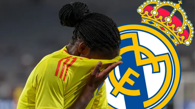 Linda Caicedo con el Real Madrid