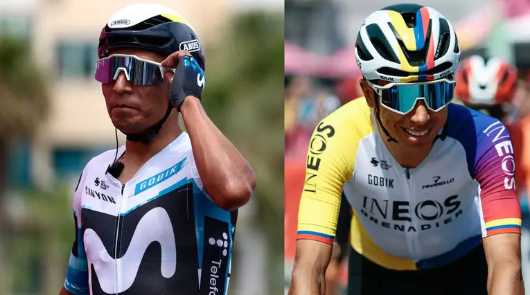 Nairo Quintana y Egan Bernal