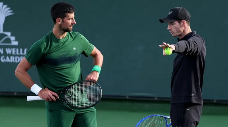 Novak Djokovic y Andy Murray, equipo de tenis